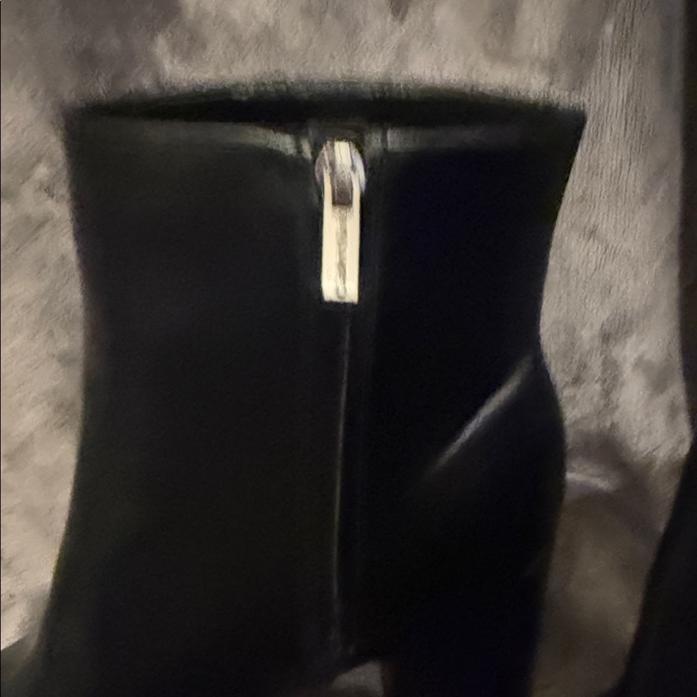 Calvin Klein Sleek Black Ankle Booties - Picture 4 of 7